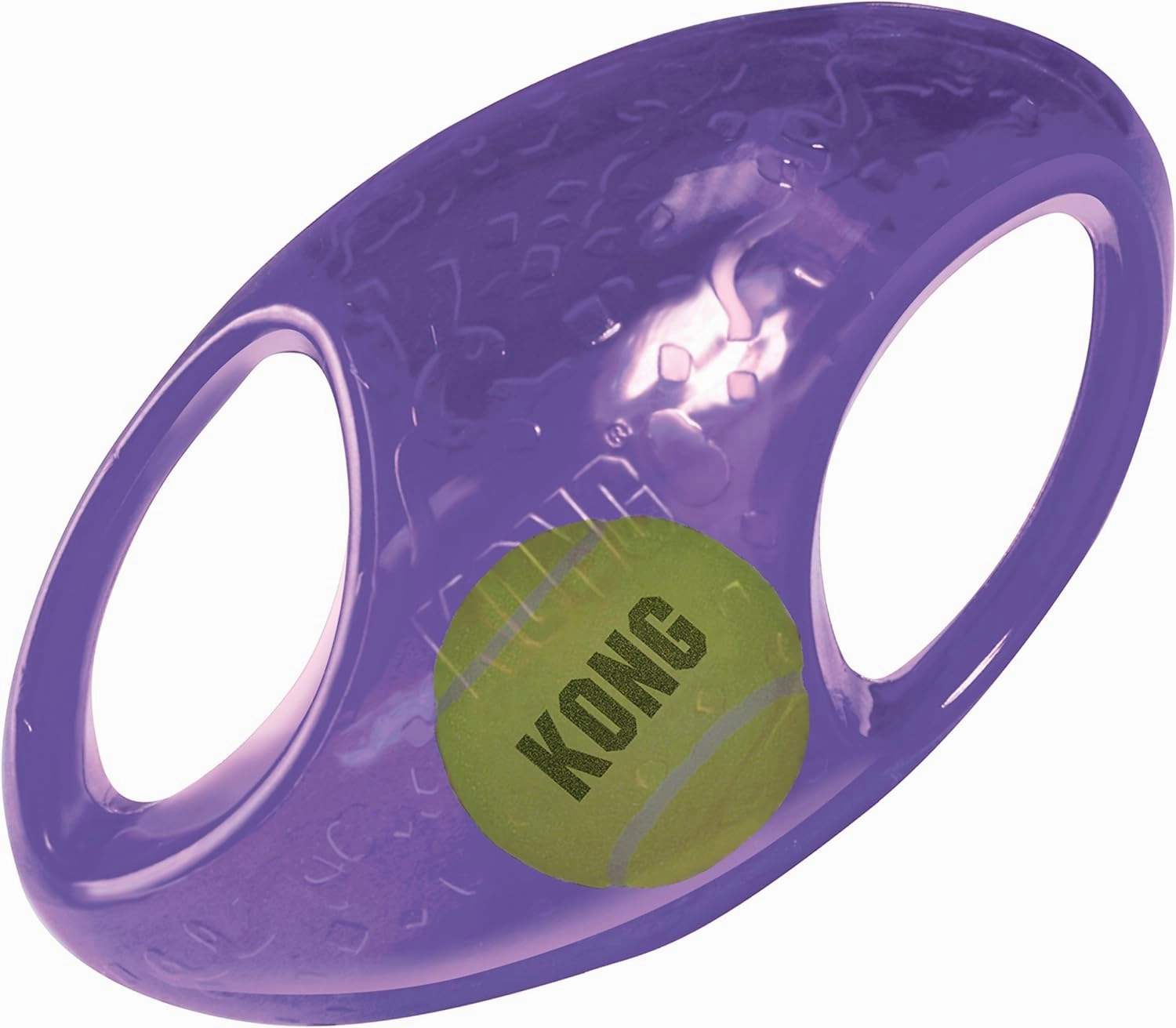 KONG Jumbler Football - Interactive Dog Toy for Dog & Puppy Playtime - Fetch Toy with Tennis Ball - Dog Supplies for Engaging Play (Large/Extra Large)
