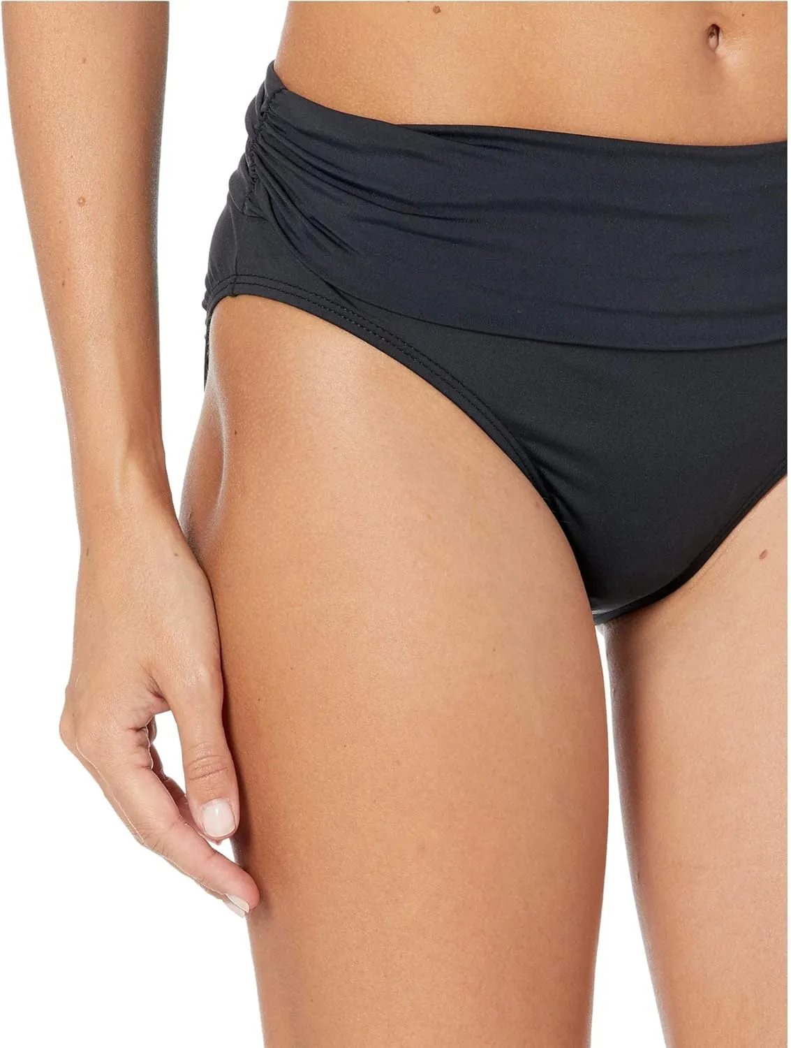 Lauren Ralph Lauren Beach Club Solids Wider Shirred Banded Hipster