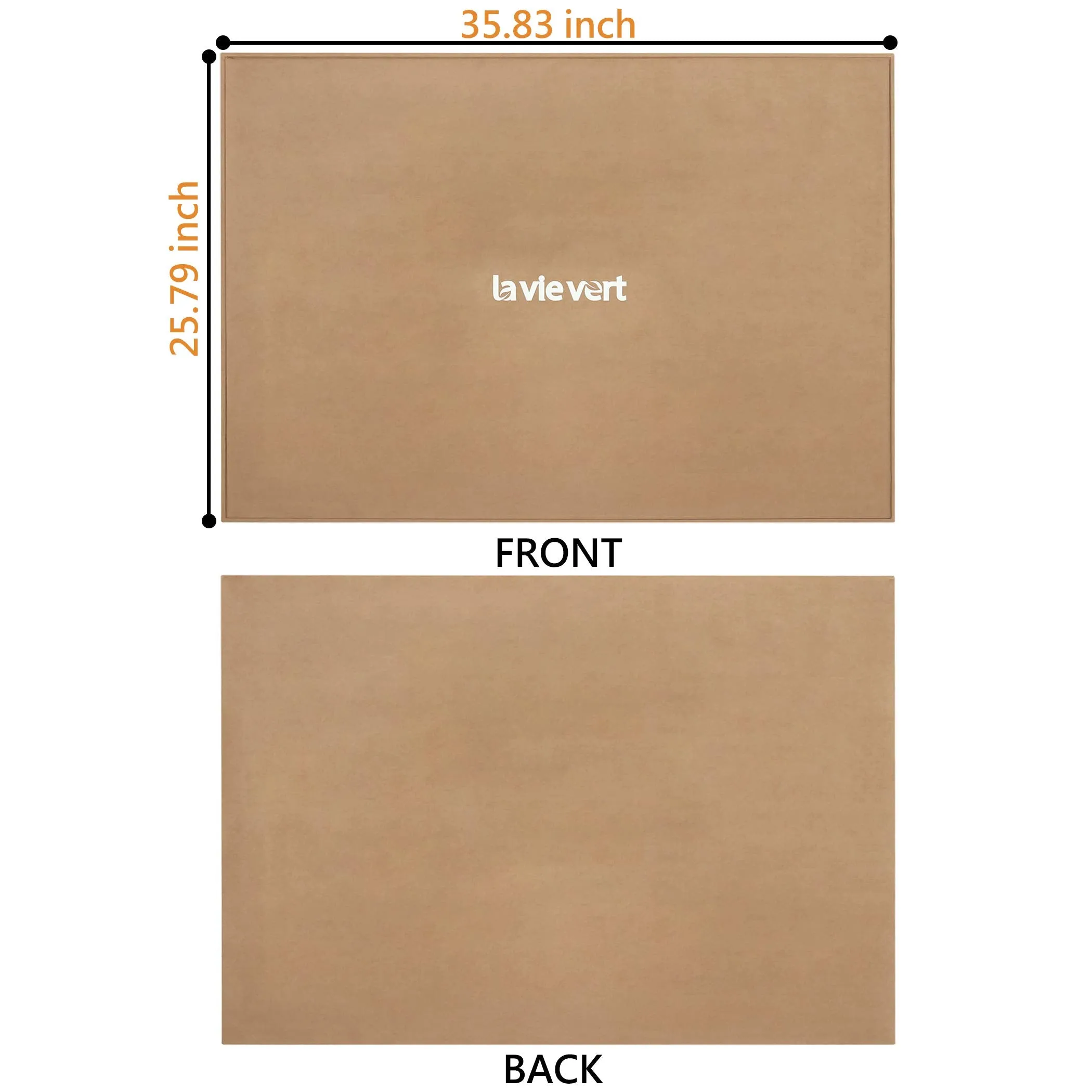 Lavievert Wooden Jigsaw Puzzle Board Portable Puzzle Plateau for Puzzle Storage Puzzle Saver, Non-Slip Surface, Fits Up to 1500 Pieces - Khaki