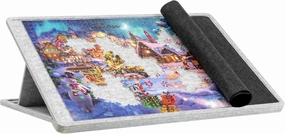 Lavievert 1000 Pieces Tilting Jigsaw Puzzle Board with Cover, 3 Angle Adjustable Puzzle Table, Lightweight Felt Jigsaw Mat with Stand, Portable Puzzle Saver for Easy Transport & Storage