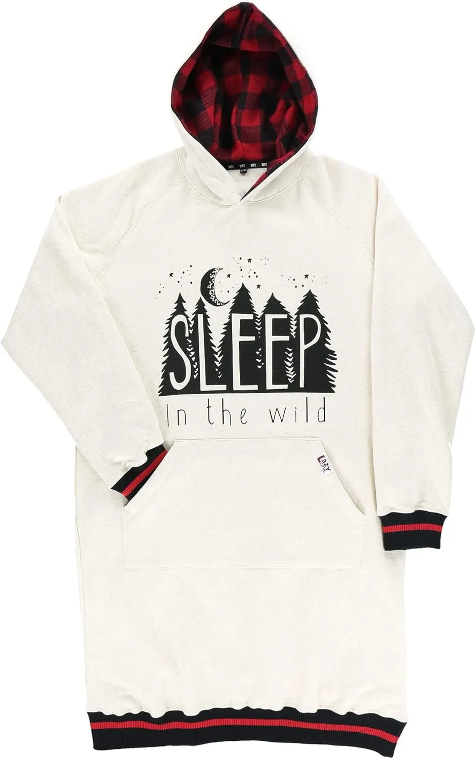 Lazy One Oversized Hoodie Sweatshirt, Comfortable Sleepwear, Sweater Dress for Women