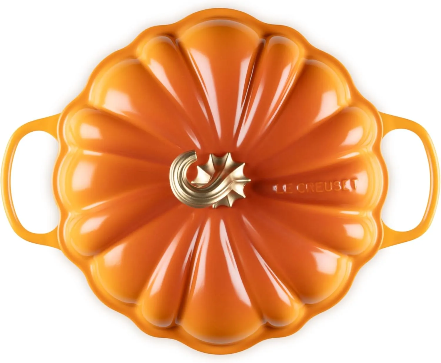 Le Creuset Enameled Cast Iron Figural Pumpkin Braiser, 2.75 qt., Persimmon