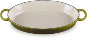 Le Creuset Enameled Cast Iron Signature Oval Baker, 3 qt., Olive