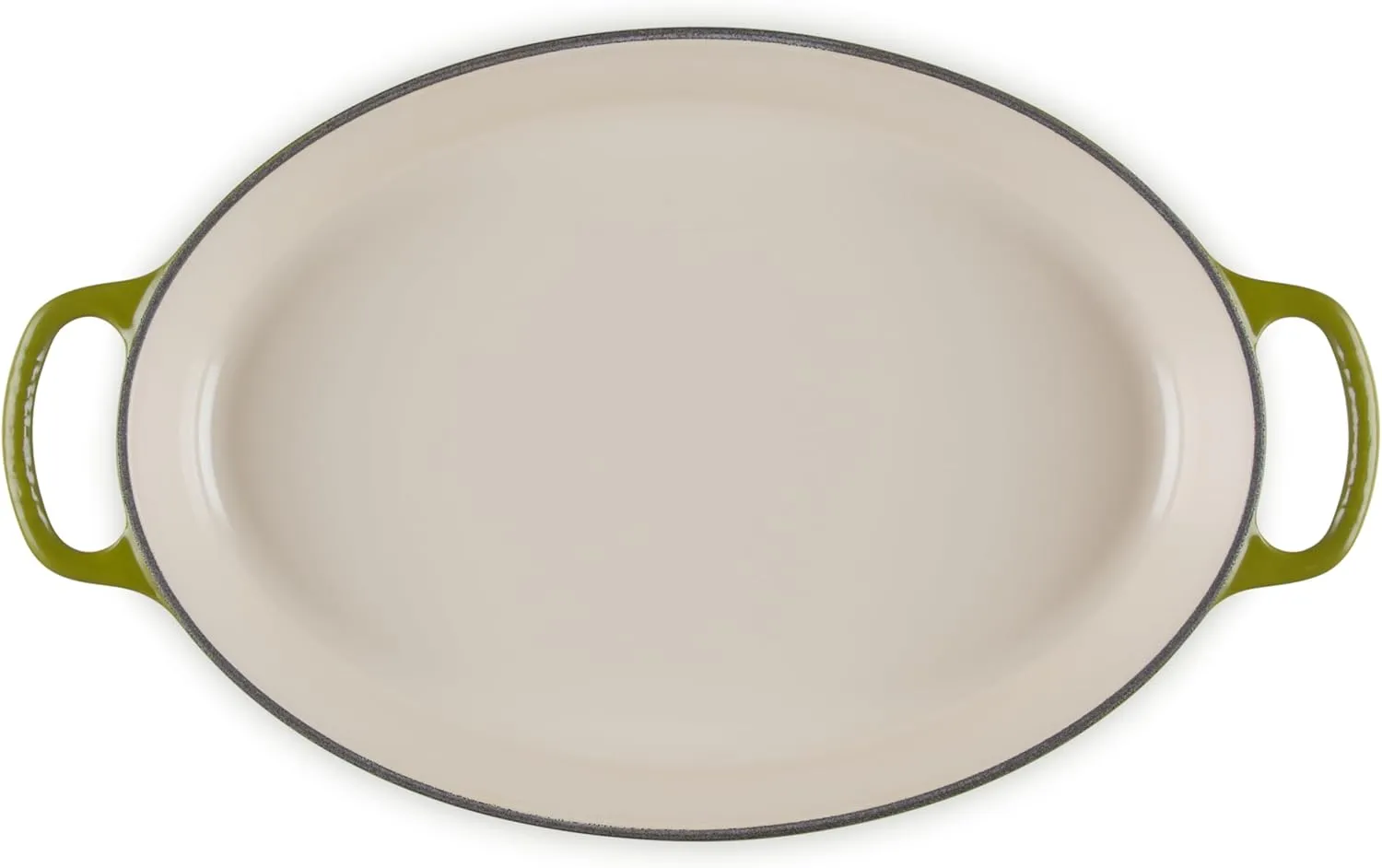 Le Creuset Enameled Cast Iron Signature Oval Baker, 3 qt., Olive