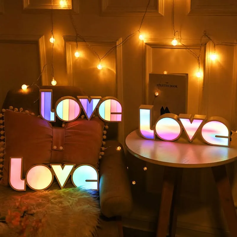 LED LOVE Light Box – Romantic Decor