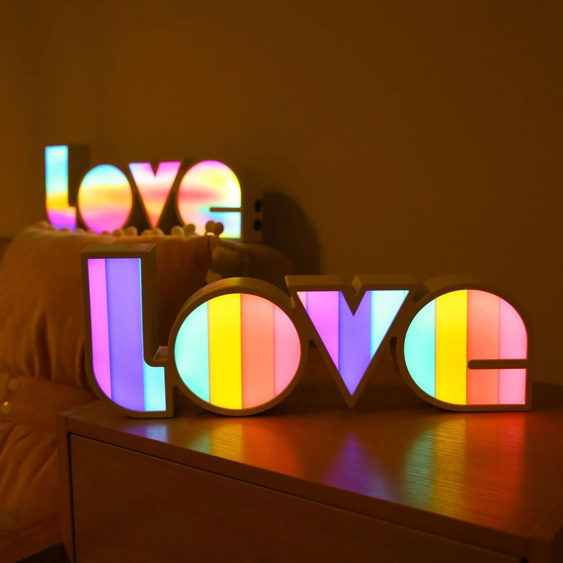LED LOVE Light Box – Romantic Decor