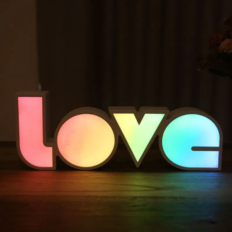 LED LOVE Light Box – Romantic Decor