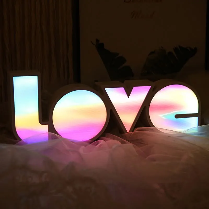 LED LOVE Light Box – Romantic Decor