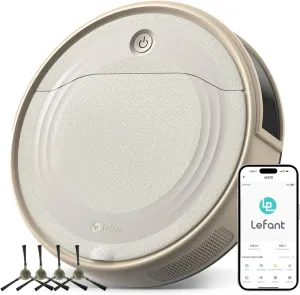 Lefant M310 Robot Vacuum Cleaner-4500Pa Suction, PreciSense Obstacle Avoidance, Brushless Motor, Quite, Slim, 160Mins, Self-Charging Robotic Vacuum, App/Wi-Fi/Alexa, Ideal for Pet Hair Hard Floor