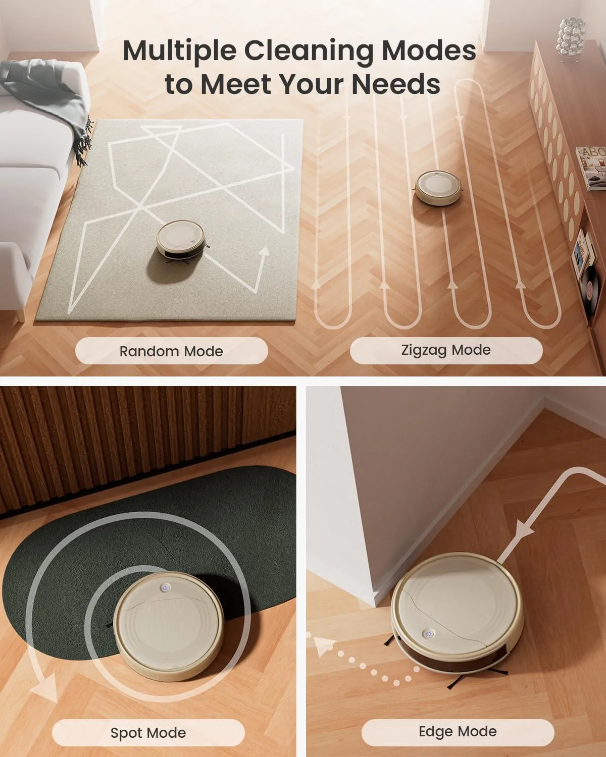 Lefant M310 Robot Vacuum Cleaner-4500Pa Suction, PreciSense Obstacle Avoidance, Brushless Motor, Quite, Slim, 160Mins, Self-Charging Robotic Vacuum, App/Wi-Fi/Alexa, Ideal for Pet Hair Hard Floor