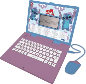 Lexibook - Disney Stitch - Bilingual English/Spanish Educational Laptop, 124 Language Activities, Writing, Maths, Logic, Music and Games, Boys and Girls, JC598Di2