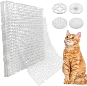 Ley's 10 Pack Scat Mat for Cats, 16x13 Inch Cat Deterrent Mat with Spikes, Indoor/Outdoor Pet Training Mat, Humane Repellent Animals, Keep Pets Off Furniture, Gardens & Lawns