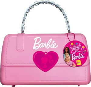LISCIANI Barbie Fashion Pink Handbag with Jewellery Creation Kit - Craft - Making Barbie Bracelets, Necklaces - Beads and Barbie Accessories Included - for Children Aged 5 and Above