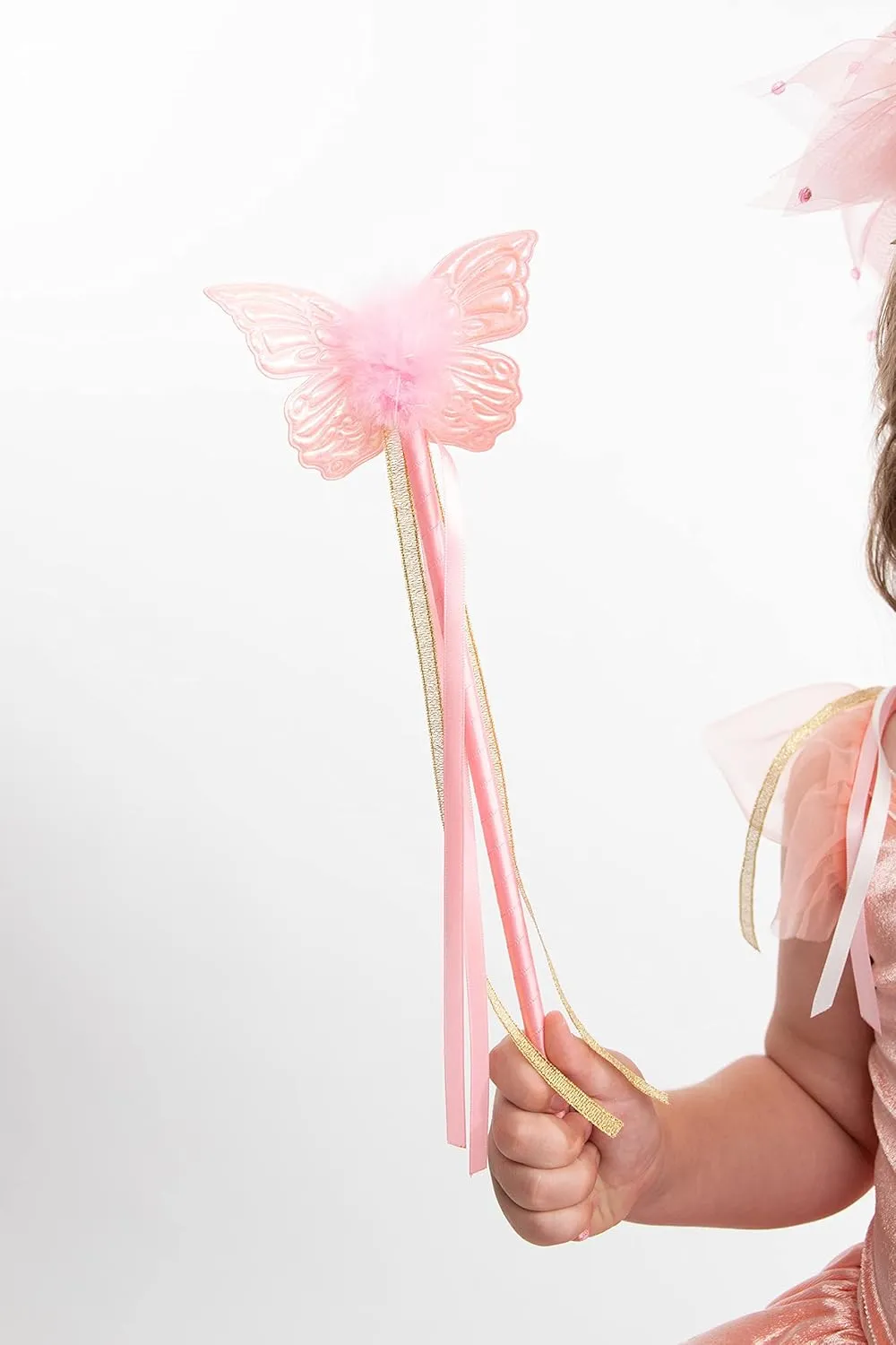 Little Adventures Fairy Princess Halo & Wand Child Accessory Set - Pretend Play and Party Accessories