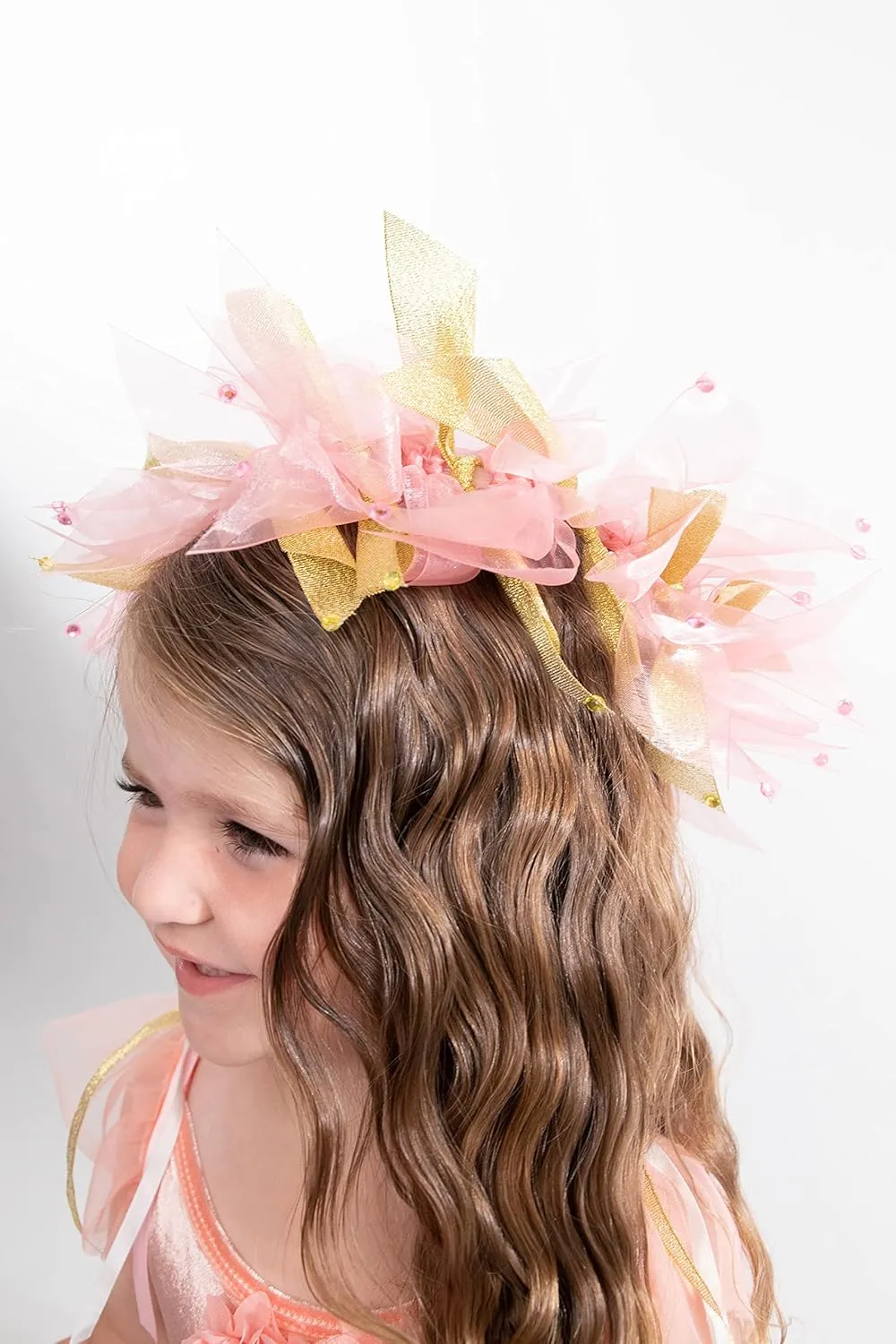 Little Adventures Fairy Princess Halo & Wand Child Accessory Set - Pretend Play and Party Accessories
