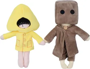 Little Nightmares Plush, Six & Mono Stuffed Plush Doll, 11.8 inch Plush Toy for Game Fans