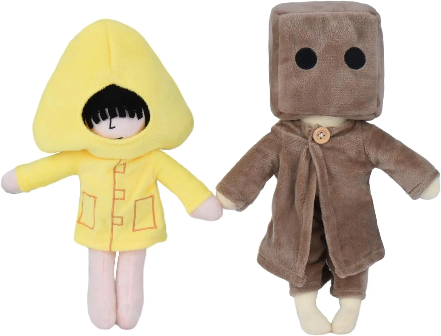Little Nightmares Plush, Six & Mono Stuffed Plush Doll, 11.8 inch Plush Toy for Game Fans