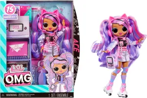 LOL Surprise OMG Ace Fashion Doll with 15 Surprises Including Gaming Themed Fashions and Accessories – Great Gift for Kids Ages 4 
