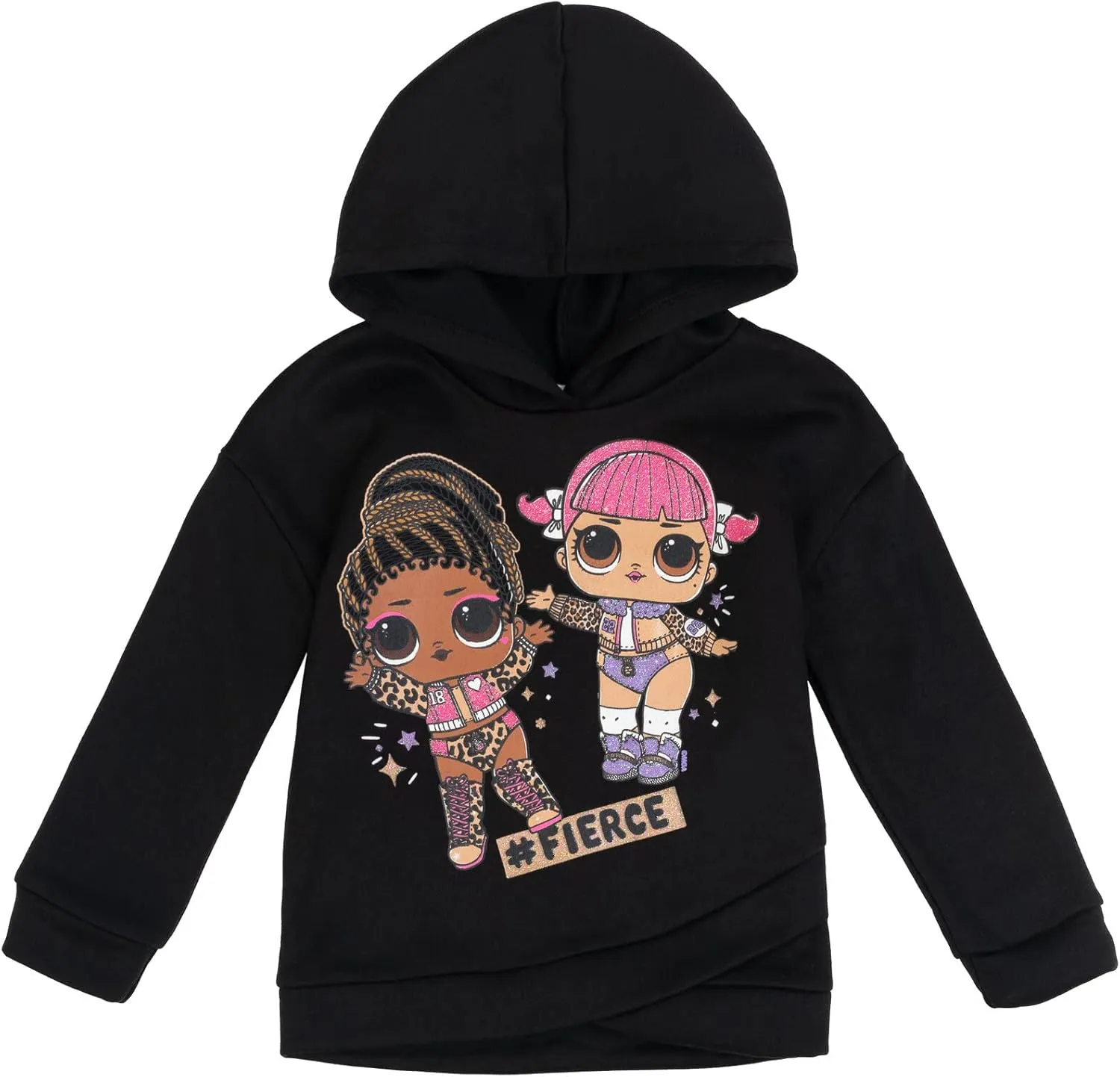 L.O.L. Surprise! Roller Sk8er Daring Diva Diva Girls Pullover Fleece Hoodie and Leggings Outfit Set Little Kid to Big Kid