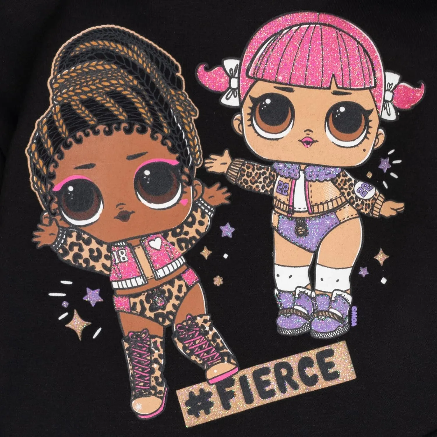 L.O.L. Surprise! Roller Sk8er Daring Diva Diva Girls Pullover Fleece Hoodie and Leggings Outfit Set Little Kid to Big Kid