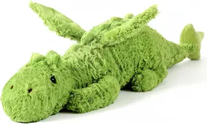 Lucky Dragon Plush Pillow,Soft Cute Flying Dragon Stuffed Animals-35.3inch Large Kawaii Dragon Animal Plushies Toy,Perfect Birthday Present for Adults and Children,Green