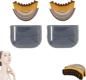 Lymphatic Contour Face Brush, Dry Brushing Face Brush, Lymphatic Drainage Massager for Face, Chin & Jawline Sculpting,Ergonomically Designed to Fit The Skin Precisely and Relieve Fatigue (2 PCS)