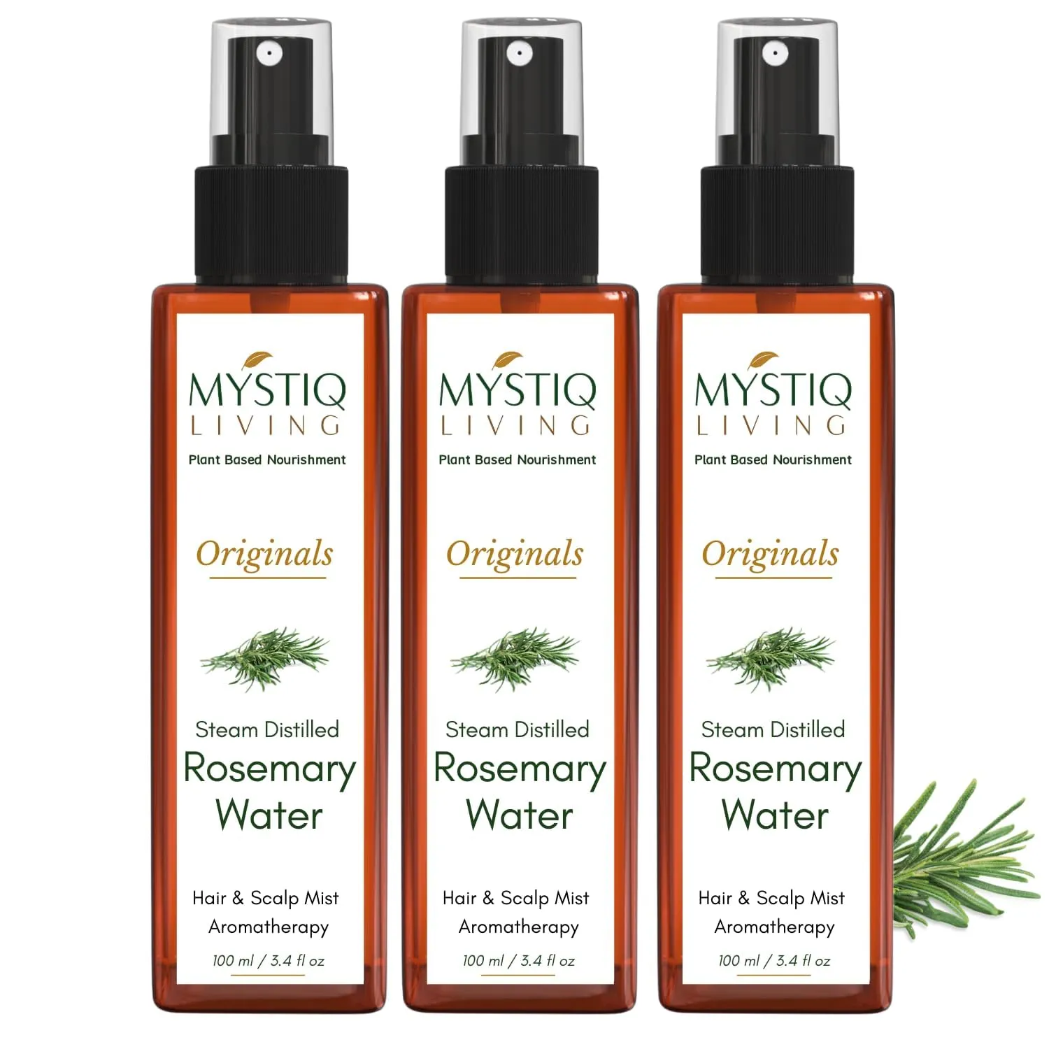 M y...s t.i...q Living Rosemary Water for Hair Growth - 300 ML | Rosemary Hair Spray and Mist