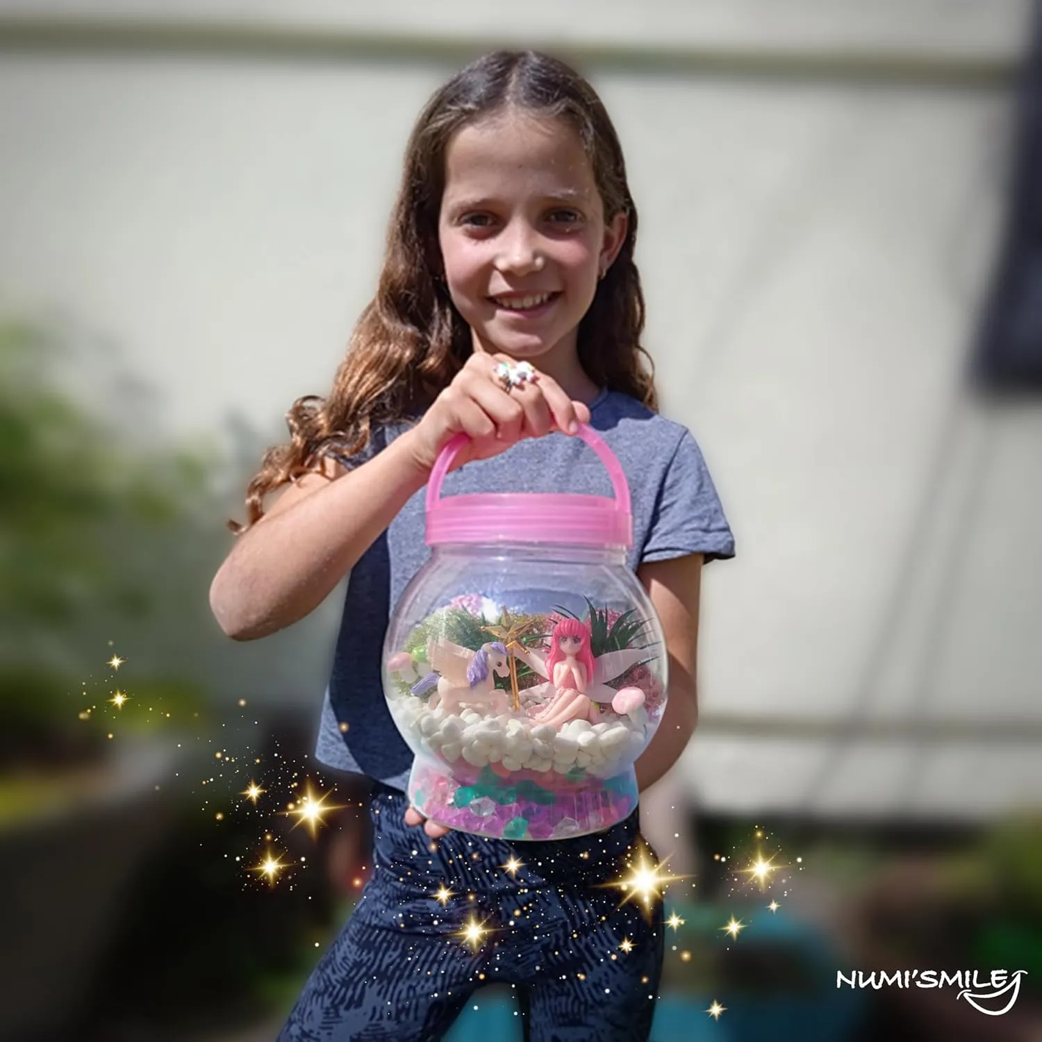 Make Your Own Light-Up Fairy & Unicorn Terrarium Arts and Crafts for Kids, Fairy Gifts for Girls Ages 4 5 6 7 8 9 10 Years, Best DIY Art Set, Unicorns Gifts & Little Girls Fairy Toys Birthday Present
