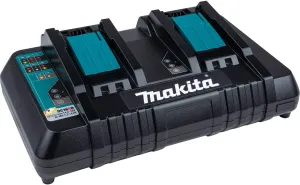 Makita DC18RD 18V Lithium-Ion Dual Port Rapid Optimum Charger, 2-Port