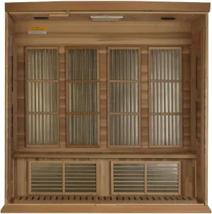 Maxxus 4 Per Low EMF FAR Infrared Carbon Canadian Red Cedar Sauna