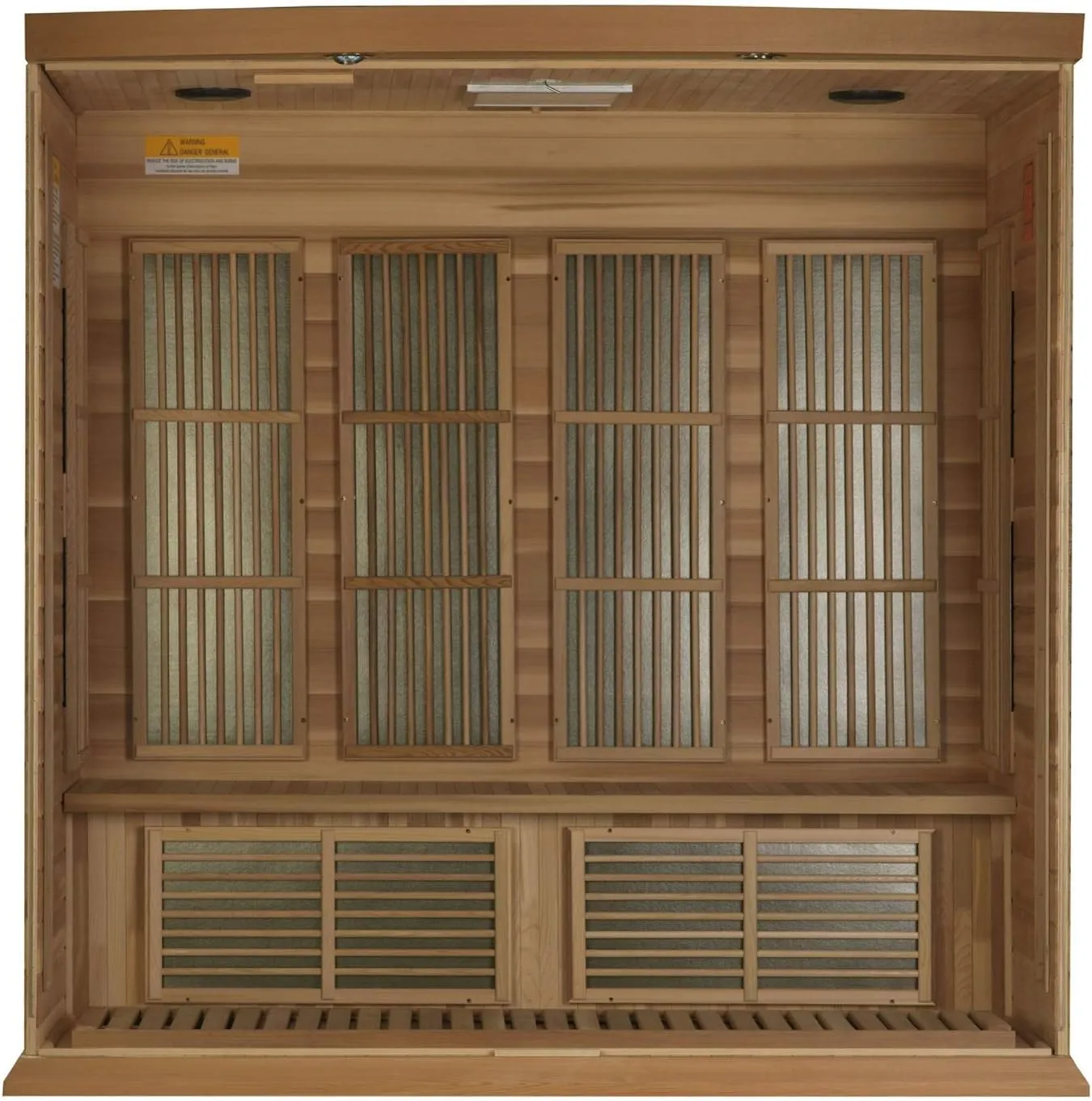 Maxxus 4 Per Low EMF FAR Infrared Carbon Canadian Red Cedar Sauna