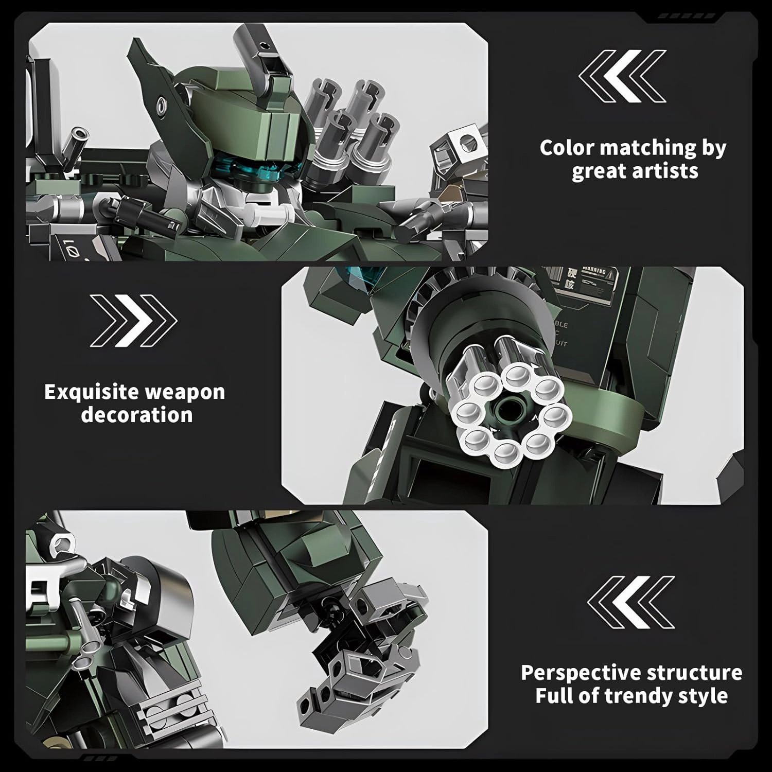 Mech Robot Model Building Blocks Toy Set Birthday for Age 8  Children Adults Teens 1403 Pieces
