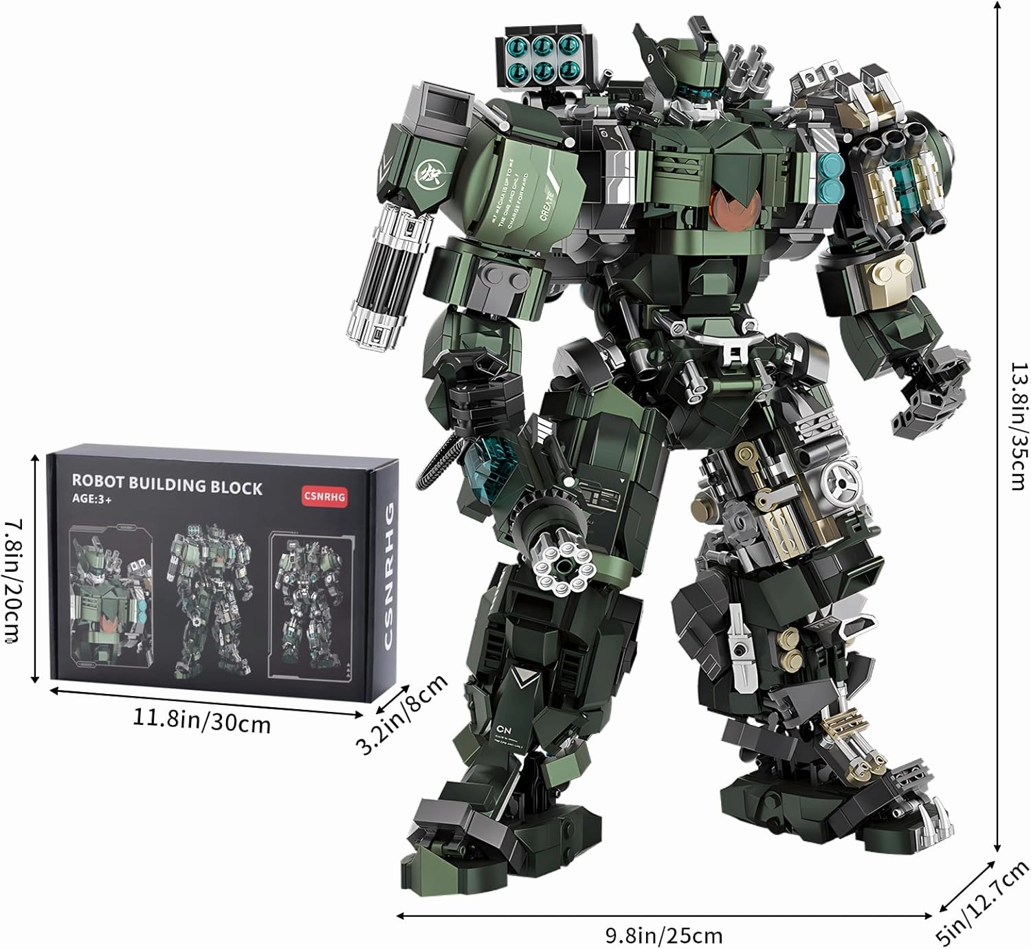 Mech Robot Model Building Blocks Toy Set Birthday for Age 8  Children Adults Teens 1403 Pieces