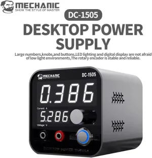 Mechanic DC-1505 Smart Mini Desktop Adjustable Bench Power Supply Tool