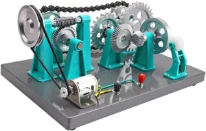 Mechanical Gear Transmission Model,Teaching Equipment Sturdy Creative Portable Physics Instrument Science for Study School