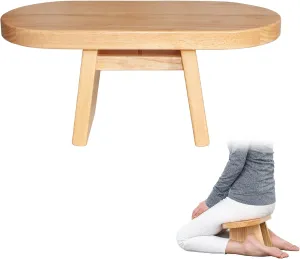 Meditation Bench. Meditation Stool Stable Design. Seiza Prayer Bench. Wooden Handcrafted.