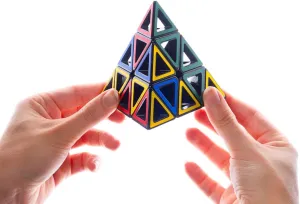Meffert's Hollow Pyraminx - The Original Transparent Tetrahedron Brainteaser Puzzle from Recent Toys - Travel Friendly Fun for Ages 9 to Adult