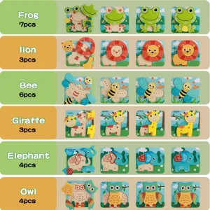 MerryPony Wooden Puzzle for Toddlers, Magnetic Alphabet Maze, Montessori Toys for 3-5 Year Old, Learning Toy for 1-3 Year Old