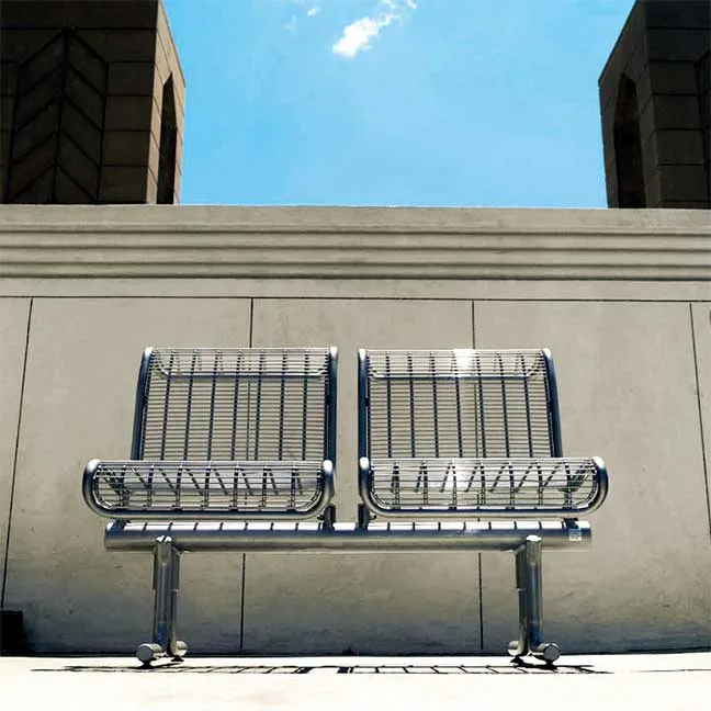 Metal Bench Without Arm Rests  | Model COLL1712
