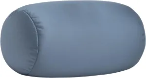 Microbead Neck Body Pillow Tube Microbead Bolster Bean Smooth Cool Pillow Neck Cervical Roll Pillow for Sleeping 7 x 12Inch Throw Travel Pillow (Cold Grey)