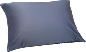 Microbead Throw Pillow with Removable Cover Bed Body Microbead Pillow Neck Head Back Support, Spandex Soft Silky Fabric for Sleeping and Travel Sofa Bedroom Comfortable (Space Gray)