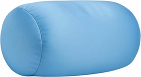 Microbead Neck Body Pillow Tube Microbead Bolster Bean Smooth Cool Pillow Neck Cervical Roll Pillow for Sleeping 7 x 12Inch Throw Travel Pillow(Maya Blue)