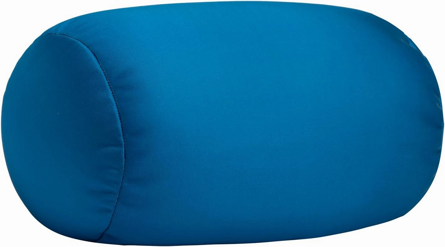 Microbead Neck Body Pillow Tube Microbead Bolster Bean Smooth Cool Pillow Neck Cervical Roll Pillow for Sleeping 7 x 12Inch Throw Travel Pillow (Pine Green)