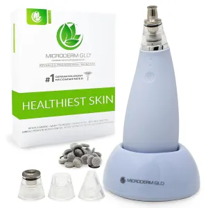 Microderm GLO Mini Diamond Microdermabrasion and Suction Tool and Accessories Bundle