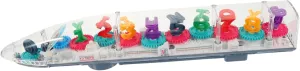 Milisten Transparent Electric Toy Train for Boy Girl Musical Educational Gear for Boys Girls Improves Curiosity Cognitive Skills Boy Girl