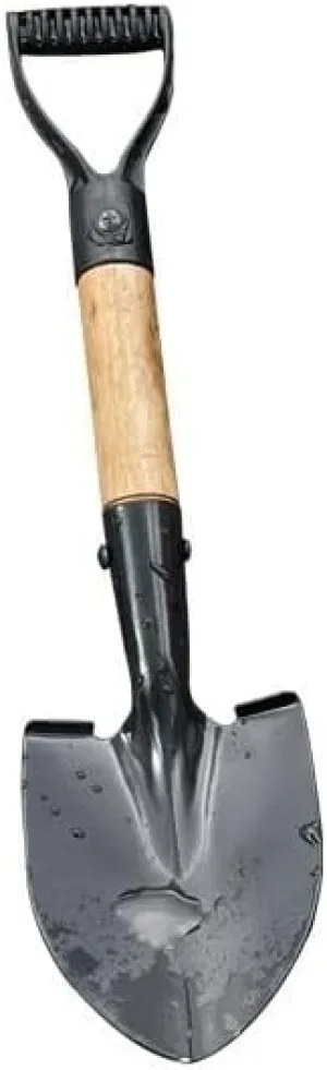 Mini Garden Spade for Kids – Lightweight Outdoor Digging Tool with D-Handle, Ideal for Beach Play, Sand Scooping, Snow Building, and Backyard Gardening (2 (Small)