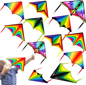 Mini Kites for Kids Ages 4-8-12, Finger Launcher Kites Easy to Fly on Beach|Park|Plaza|Garden|Backyard, Birthday Party Favors for Boys Girls Outdoor Toys,Mini Kite Bulk