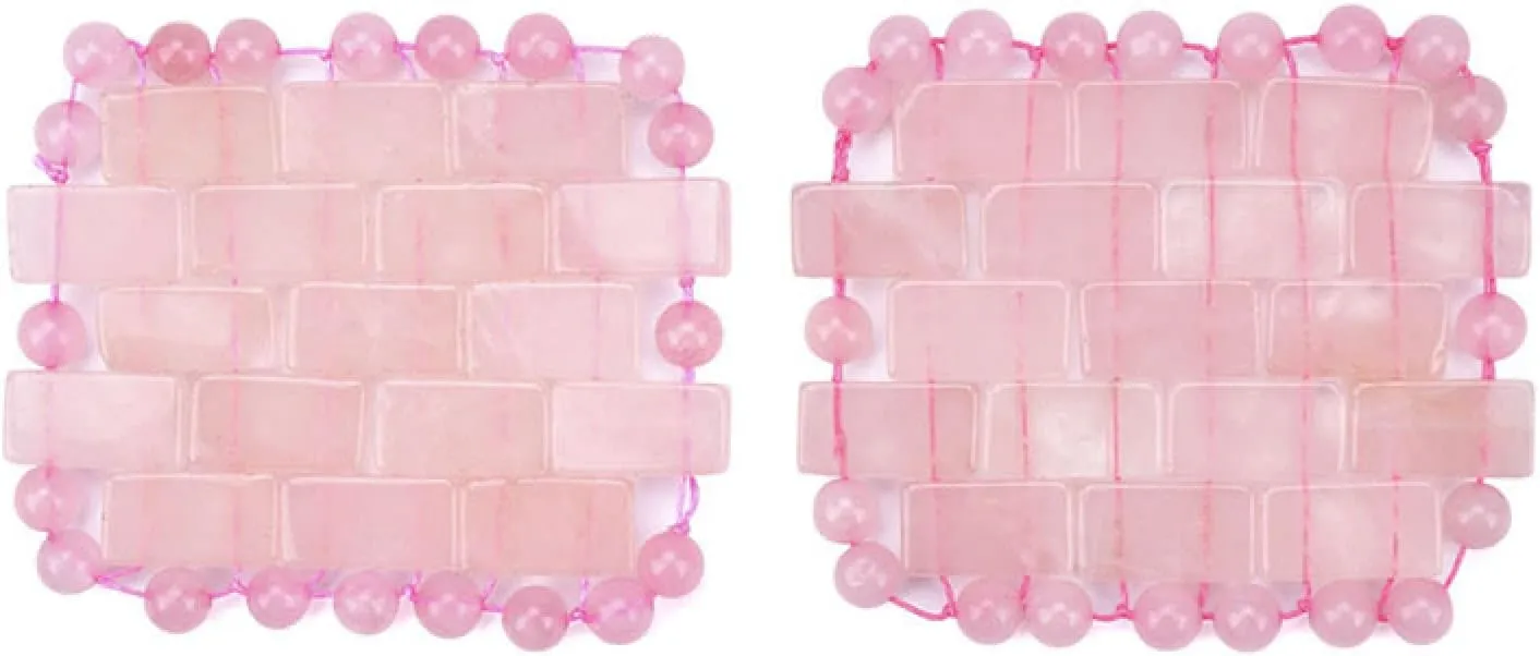 Mini Rose Quartz Eye Mask 100% Natural Jade Mask Tool,Type 02