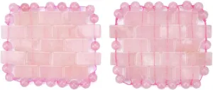 Mini Rose Quartz Eye Mask 100% Natural Jade Mask Tool,Type 02