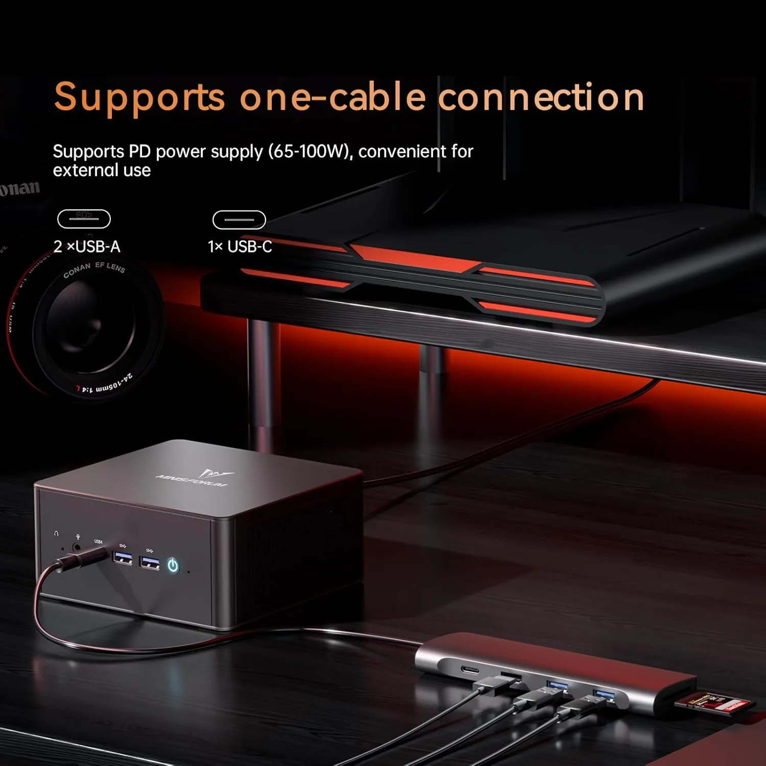 MINISFORUM UM890 Pro Mini PC, AMD Ryzen 9 8945HS (up to 5.2GHz) Mini Computers, 32GB DDR5 5600MHz RAM&1TB PCIe 4.0 SSD, Mini Desktop Quad Display HDMI/DP1.4/USB-C, AMD Radeon 780M/Dual LAN 2.5G